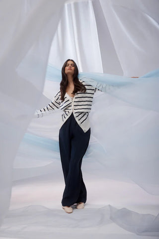 Cable Goldie Pant - Navy