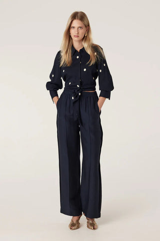 Cable Goldie Pant - Navy