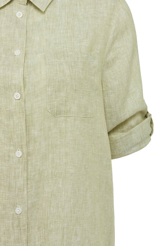 Cable Pure Linen Shirt Dress