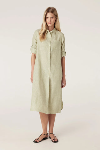 Cable Pure Linen Shirt Dress