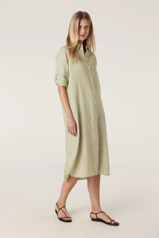 Cable Pure Linen Shirt Dress