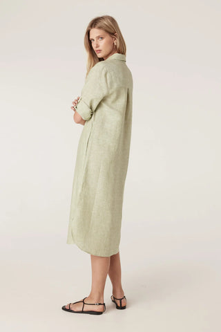 Cable Pure Linen Shirt Dress
