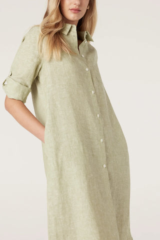 Cable Pure Linen Shirt Dress