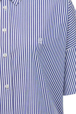 Cove Boxy Shirt - Blue Stripe | Cable
