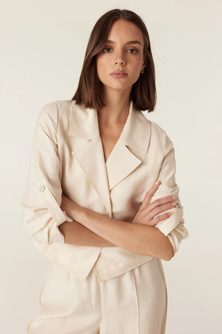 Goldie Jacket – Ecru | Cable Melbourne