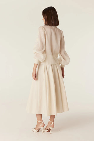 Faith Embroidered Blouse – Ecru | Cable Melbourne