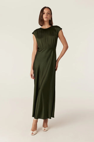 Muse Dress – Dark Green | Cable Melbourne