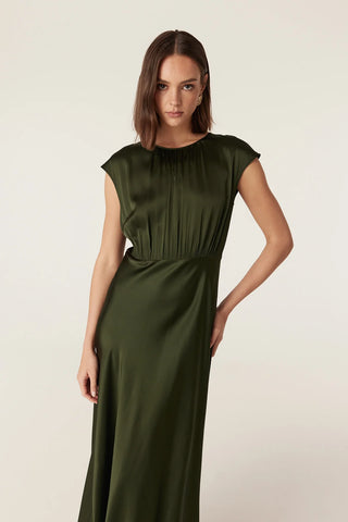 Muse Dress – Dark Green | Cable Melbourne