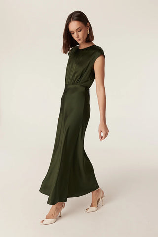 Muse Dress – Dark Green | Cable Melbourne