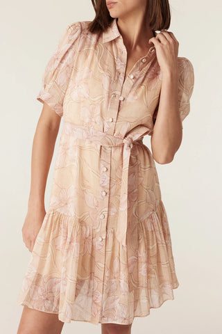 Renata Frill Dress - Soft Floral