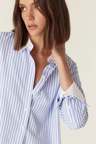 Paris Shirt – Blue Stripe | Cable Melbourne