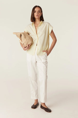 Portsea Shirt - Yellow Stripe | Cable