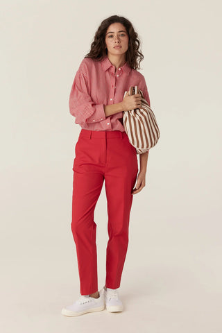 Aldo Sateen Pant - Red | Cable