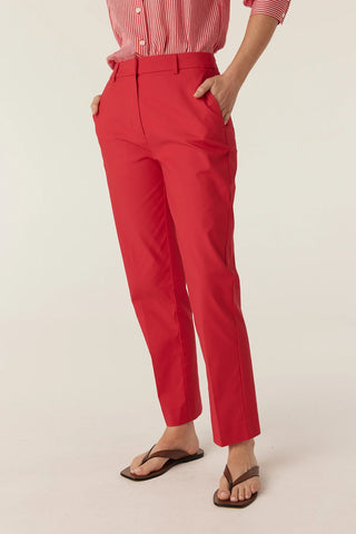 Aldo Sateen Pant - Red | Cable