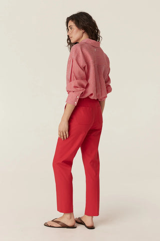 Aldo Sateen Pant - Red | Cable