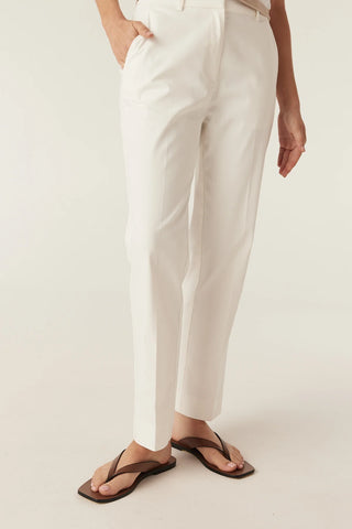 Aldo Sateen Pant - White | Cable