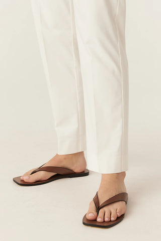 Aldo Sateen Pant - White | Cable