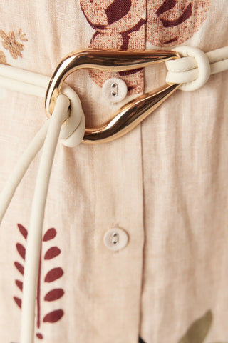 Venetian Belt – Ivory | Cable Melbourne