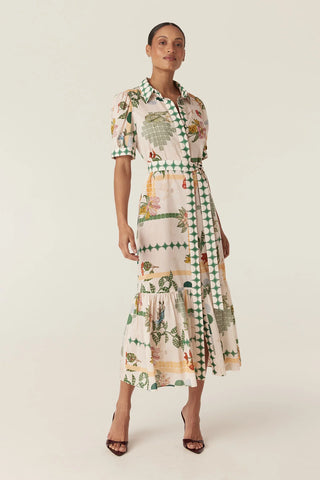 Evita Maxi Dress - Eden Print | Cable