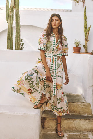 Evita Maxi Dress - Eden Print | Cable