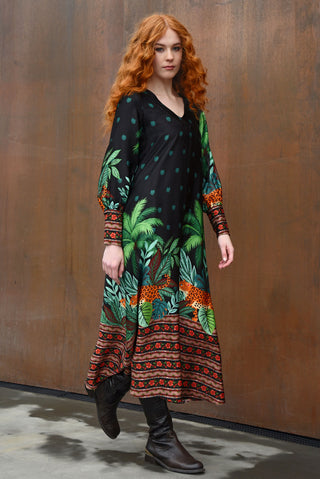 Subtle Sweet Dress Stripe - Leopard | Curate by Trelise Cooper