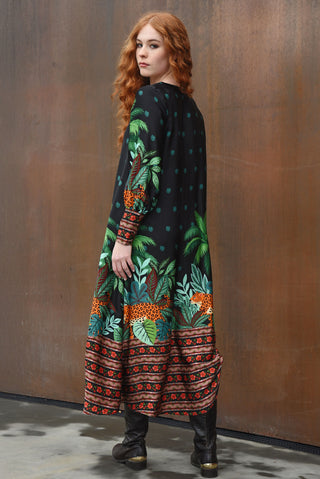 Subtle Sweet Dress Stripe - Leopard | Curate by Trelise Cooper