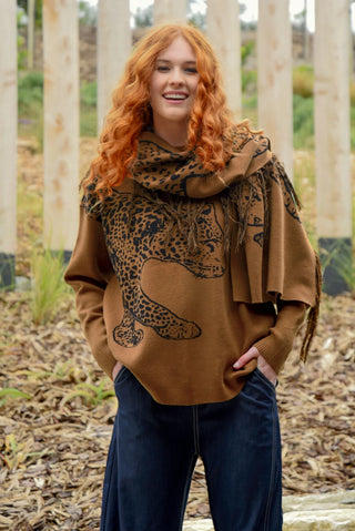 Mitten in the Stars Jumper - Leopard | Curate