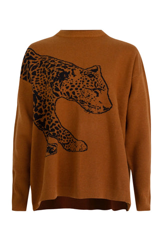 Mitten in the Stars Jumper - Leopard | Curate