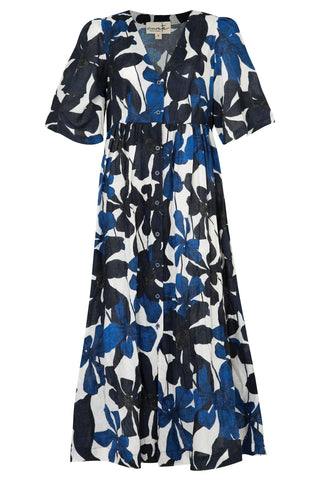 Let There Vee Life Dress – Navy Floral | Curate