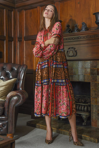 Soft Embrace Dress – Leopard Rose | Curate