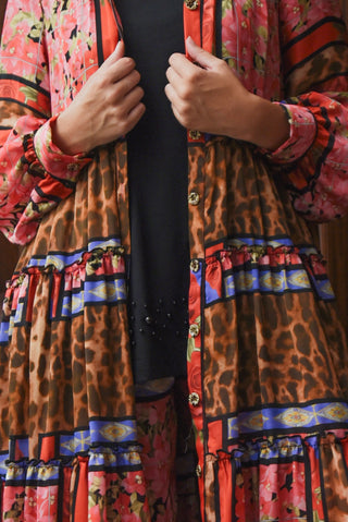 Soft Embrace Dress – Leopard Rose | Curate