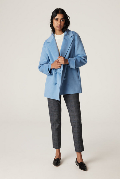 Cable | Weekend Pea Coat | Blue