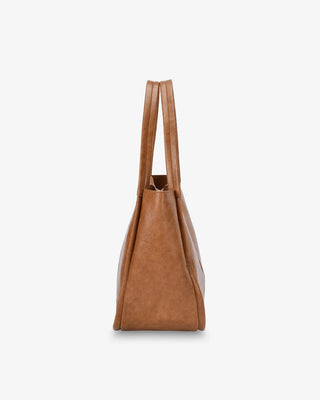 Capri Shoulder Bag - Tan Pebble | Elms+King