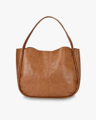 Capri Tote - Tan Pebble | Elms+King