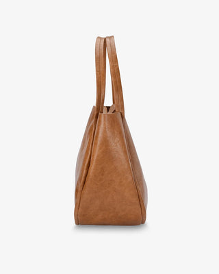 Capri Tote - Tan Pebble | Elms+King