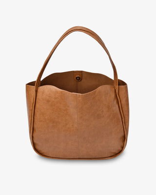 Capri Tote - Tan Pebble | Elms+King