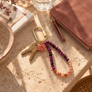 Loop Gemstone Keyring – Cherry | Parisian Cool
