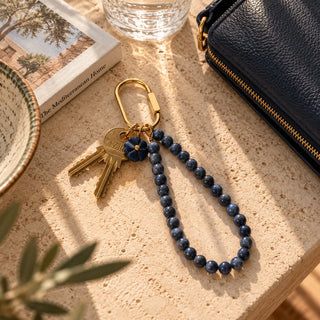 Loop Gemstone Keyring – Indigo | Parisian Cool