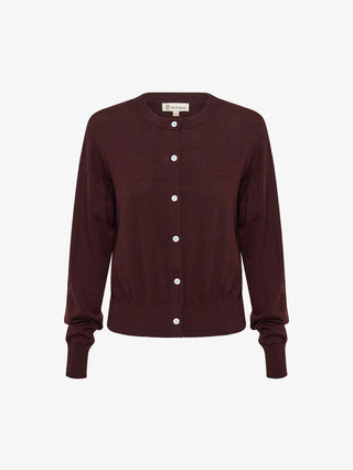 Classic Cardigan - Chocolate | Iris & Wool