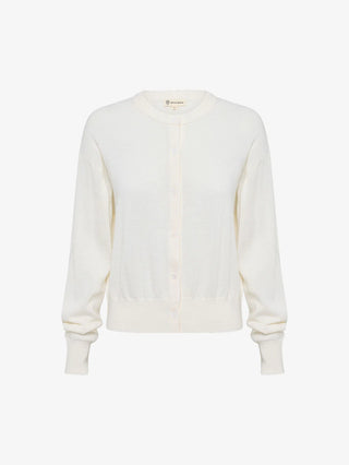 Classic Cardigan - Ivory | Iris & Wool