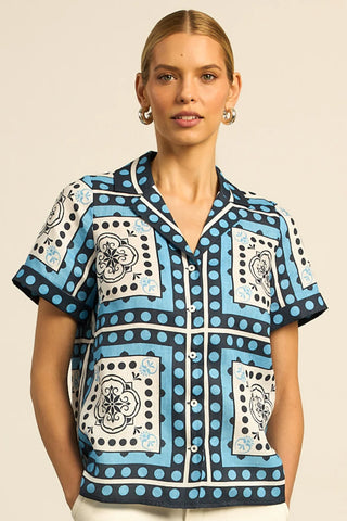 Lumen top - bay scarf