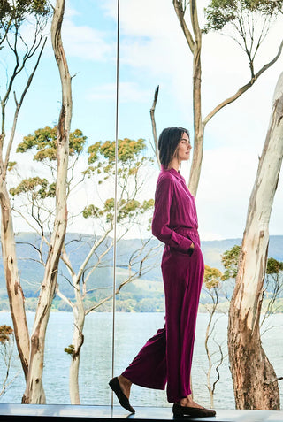 Single Pocket Shirt - Mulberry | Mela Purdie