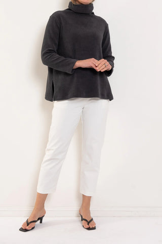 Tapered Flat Pant - Ivory | Mela Purdie