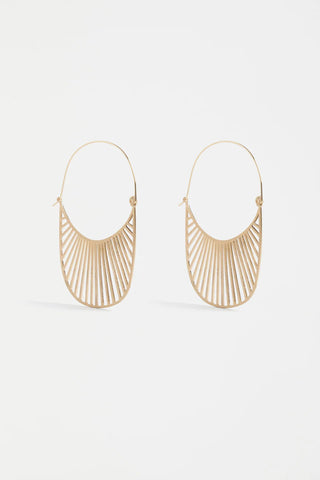 Elk Solsken Large Hoop Earrings - Gold