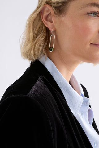 Laspar Hook Earring - Dark Olive | ELK