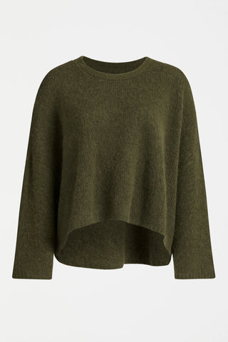 Elk | Agna Sweater | Dark Olive