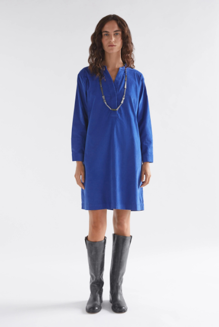 Elk | Luja Cord Dress | Ultramarine