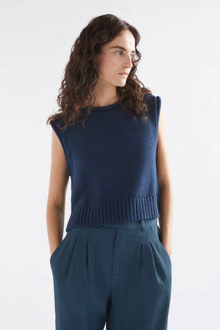 Elk - Lunel Knit Vest - Deep Sea