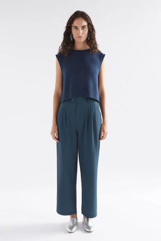 Elk - Lunel Knit Vest - Deep Sea