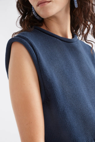 Elk - Lunel Knit Vest - Deep Sea